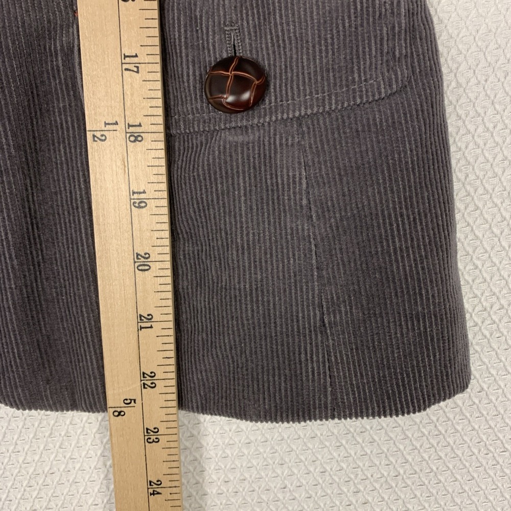 Boden Corduroy Blazer Womens 6 Gray Elbow Patch Lined Academia Preppy - Picture 15 of 16